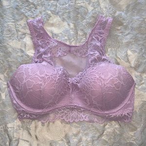 PINK High Neck Padded Bralette